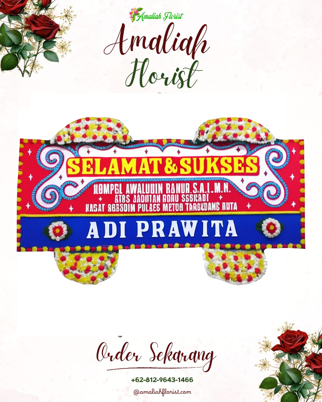 Papan Bunga Ucapan Selamat Gowa